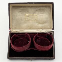 Boxed Pair of Good Quality Late Victorian Sterling Silver Napkin Rings