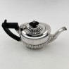 Queen Anne Style Victorian Sterling Silver Bachelor Three Piece Tea Set