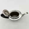 Queen Anne Style Victorian Sterling Silver Bachelor Three Piece Tea Set
