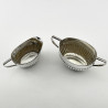 Queen Anne Style Victorian Sterling Silver Bachelor Three Piece Tea Set