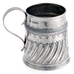 Edwardian Carrington and Co Silver Half Pint Mug