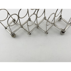 Unusual Victorian Silver Plated Expanding Toast Rack
