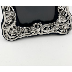 Pretty Small Late Victorian Sterling Silver Photo Frame