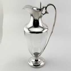 Elegant William Hutton & Son Victorian Silver Plated Claret Jug