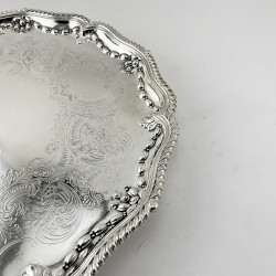 Impressive 40.6cm (16") Victorian Elkington & Co Silver Plated Salver