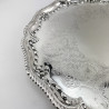 Impressive 40.6cm (16") Victorian Elkington & Co Silver Plated Salver