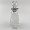 Late Victorian Sterling Silver Neck Betjemann Brothers Locking Decanter