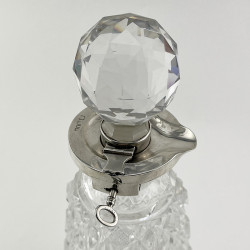 Late Victorian Sterling Silver Neck Betjemann Brothers Locking Decanter