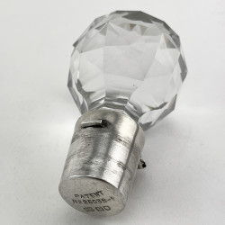 Late Victorian Sterling Silver Neck Betjemann Brothers Locking Decanter