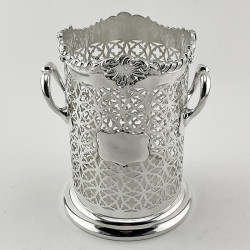 Decorative Late Victorian Silver Plated Bottle or Soda Stand (c.1895)