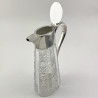 Good Quality Late Victorian Silver Plated Cut Glass Claret Jug