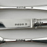 Elegant Plain Victorian Sterling Silver Boxed Three Piece Christening Set