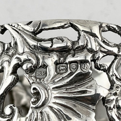 Good Quality Victorian Sterling Silver Boxed Napkin Ring