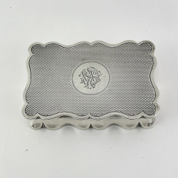 Late Victorian Sterling Silver Goldsmith and Silversmiths Snuff Box (1901)