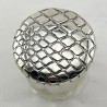 Decorative Edwardian Sterling Silver Topped Dressing Table Jar