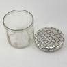Decorative Edwardian Sterling Silver Topped Dressing Table Jar