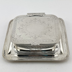Attractive Victorian Silver Plated Butter or Sardine Dish (c.1890)