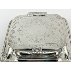 Attractive Victorian Silver Plated Butter or Sardine Dish