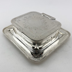 Attractive Victorian Silver Plated Butter or Sardine Dish