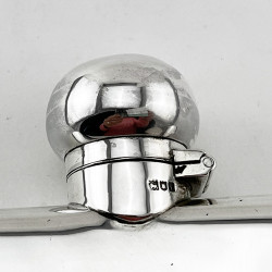 Handsome Good Quality Large Edwardian Sterling Silver Hip Flask