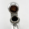 Handsome Good Quality Large Edwardian Sterling Silver Hip Flask