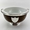 Smart Edwardian Oak and Silver Plated Trophy or Fruit Bowl (c.1900)