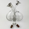 Late Victorian John Grinsell Sterling Silver Oil & Vinegar Bottle