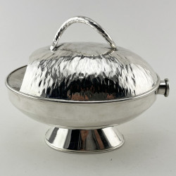 Rare and Unusual Victorian Hukin & Heath Silver Plated Spoon Warmer