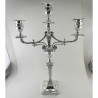 Superb Pair of Victorian Three Light Silver Plated Candelabra