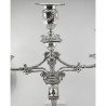 Superb Pair of Victorian Three Light Silver Plated Candelabra