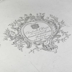 Good Quality and Gauge Early George II Sterling Silver Salver