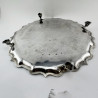 Good Quality and Gauge Early George II Sterling Silver Salver