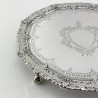 Attractive Victorian Sterling Silver Salver