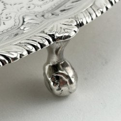 Attractive Victorian Sterling Silver Salver