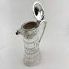 Stylish Sterling Silver Mounted Claret Jug with Plain Mount