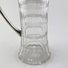 Stylish Sterling Silver Mounted Claret Jug with Plain Mount