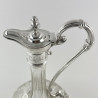 Victorian Silver Plated Claret Jug with an Onion Shaped Body