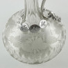 Victorian Silver Plated Claret Jug with an Onion Shaped Body