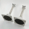 Pair of Sterling Silver Corinthian Style Victorian Candlesticks