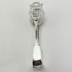 Unusual Pair of Victorian Silver Plated Asparagus Tongs