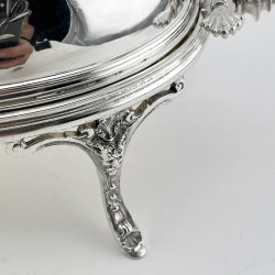 Victorian Revolving Silver Plated Butter or Preserve Dish