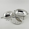 Victorian Revolving Silver Plated Butter or Preserve Dish