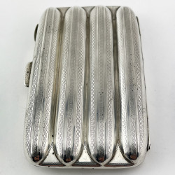 Stylish Rectangular Pocket Cigar Case with Four Torpedo Shape Sections