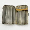Stylish Rectangular Pocket Cigar Case with Four Torpedo Shape Sections