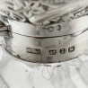 Pretty Late Victorian Sterling Silver and Cut Glass Perfume Bottle