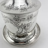 Victorian Silver Plated Cylindrical Biscuit or Trinket Box