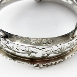 Pair of Unusual Early Victorian Sterling Silver Salts