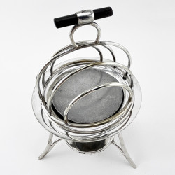 Unusual Asprey & Co Silver Plated Heated Toast Rack