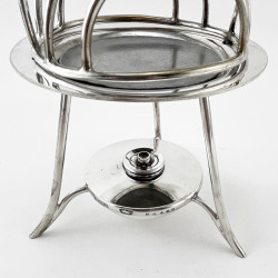 Unusual Asprey & Co Silver Plated Heated Toast Rack