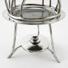 Unusual Asprey & Co Silver Plated Heated Toast Rack